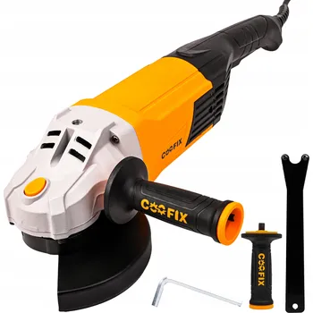 úhlová bruska VÝKONNÁ ÚHLOVÁ BRUSKA ÚHLOVÁ BRUSKA 230 MM POMALÝ START + KRYT 2600 W COOFIX