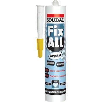 Tmel Univerzální lepidlo a tmel FIX ALL Cristal Soudal 290 ml, transparentní