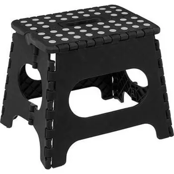 Stolička Skládací plastová stolička 22 cm černá 5five simply smart do kuchyně a koupelny