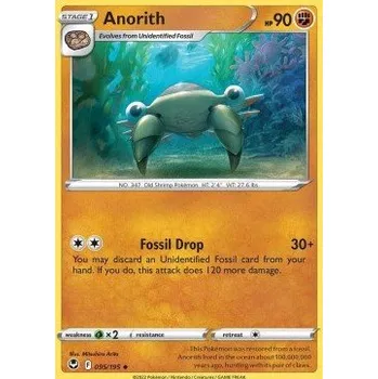 Volný čas Pokémon SIT 095/195 Anorith - Silver Tempest Stav: Near Mint, Verze: NORMAL