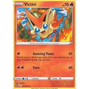 Sběratelská karetní hra Pokémon SIT 023/195 Victini - Silver Tempest Stav: Near Mint, Verze: NORMAL