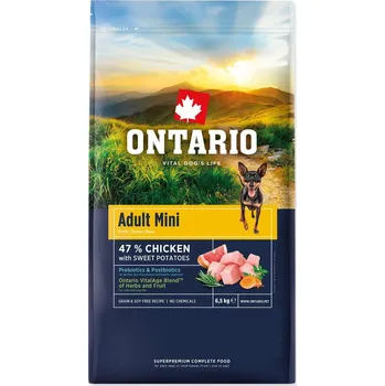Krmivo pro psa Ontario Adult Mini Chicken & Sweet Potatoes 2x6,5kg