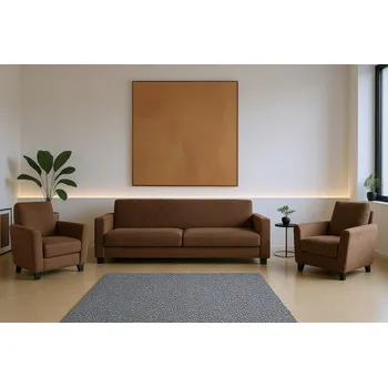 Sedací souprava AR Sedací souprava Aneta 3+1+1 hnědá