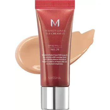 MISSHA M Perfect Cover BB Cream EX - Hydratační BB krém s UV ochranou No.26 Natural Caramel