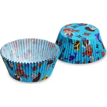 Jednorázové nádobí Cukrářské košíčky - pirát - 50 x 30 mm - 40 ks - 65597