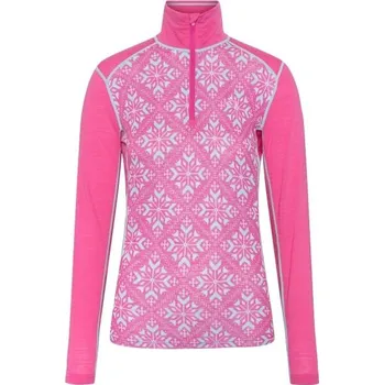 Dámská móda Dámské merino triko KARI TRAA ISELIN XS Růžová, Bílá