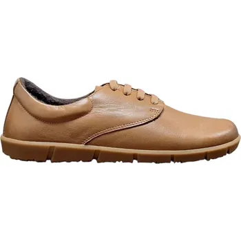 Dámské polobotky Wild 017-26025 Lion Dámské celokožené barefoot polobotky hnědé 37