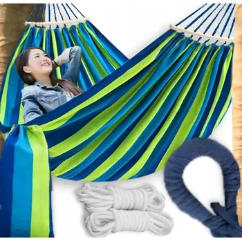 Houpací síť Houpací síť turistická zahradní pro dvě osoby survival šňůrová 250x150 cm