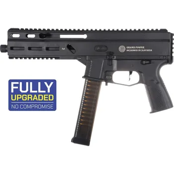 Airsoftová zbraň Airsoftový samopal STRIBOG SP10A3 Charlie Upgrade - černá, Delta Armory