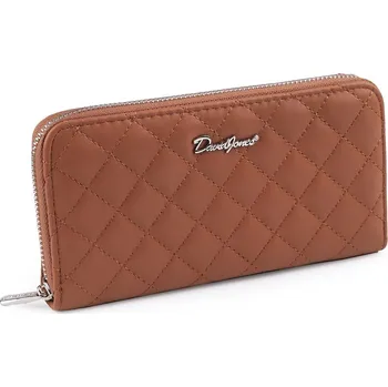 Peněženka Dámská peněženka / dokladovka prošívaná 10x19 cm - 1 hnědá koňak