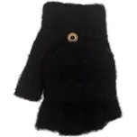 Dámské pletené rukavice RZ073 - 21 cm / černá