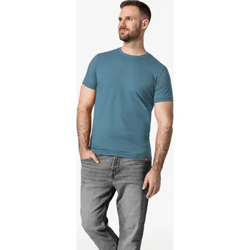 Pánské tričko CityZen - DAVOS Pánské tričko slim nebesky modré XXL