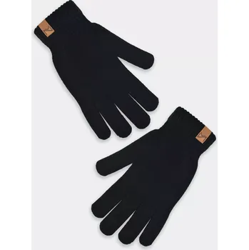 Rukavice Pánské pletené rukavice RZ063 - 25 cm / černá