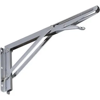 Nábytkové kování Domax Skládací konzole chrom 300x145 mm WSA 300
