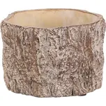 Obal betonový - imitace dřevěné kůry, vel. S, hnědý