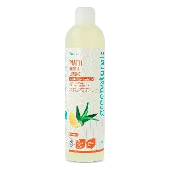 Greenatural Prostředek na mytí nádobí aloe vera a citron 500 ml