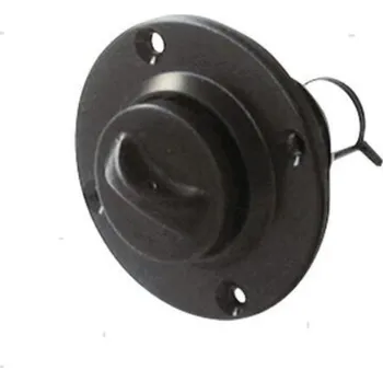 Člun MTM Kulatá nylonová vypouštěcí zátka s bezpečnostním šroubovacím uzávěrem. - černá