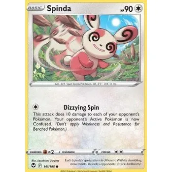 Volný čas Pokémon SIT 141/195 Spinda - Silver Tempest Stav: Near Mint, Verze: NORMAL