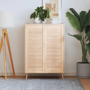 Interiérové dveře ZBXL Nábytková dvířka lamelový design 2 ks 99,3 x 39,4 cm borovice