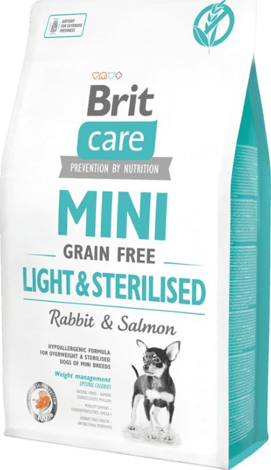 Brit Care Mini Grain Free Light & Sterilised 2 kg / exp.10.26