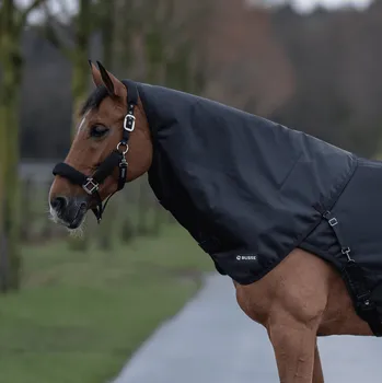 Deka pro koně BUSSE Krční díl Rain BK BUSSE, 50 g, černý Délka zad: L