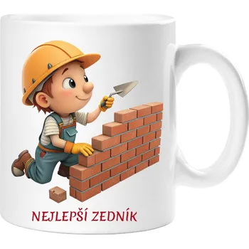 Dárkový hrnek pro zedníka - Hrneček nejlepší zedník - 330 ml / Jedna strana