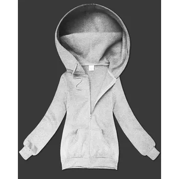 Dámská mikina Šedá dámská rozepínací mikina s kapucí S'West (B-12#) odstíny šedé XL (42)