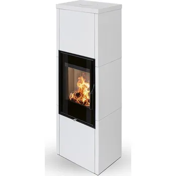 Krbová kamna FANTASY 1 keramika - akumulační kachlová kamna 77900 Červená šarlatová