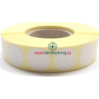 Terč na sportovní střelbu Zálepka na terč 16mm bílá, 2000ks
