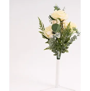 umělá květina Kytice růží s doplňkem 40 cm, krmémová