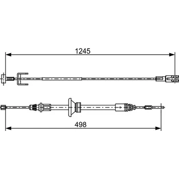 Lanko parkovací brzdy Lanko Brzdy BOSCH (1987482524)