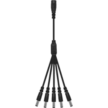 elektrický kabel Rozbočovací kabel DC 5,5x2,1mm, samice na samce, černý 5