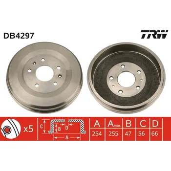 Brzdový buben TRW Brzdový buben DB4297