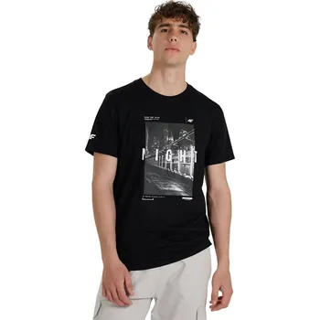Pánské tričko tričko 4F 4FWAW25TTSHM3121 - 20S/Deep Black M