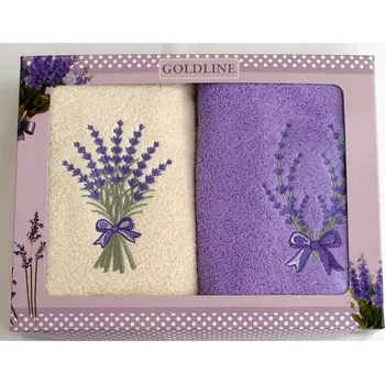 Dárkové balení 2 ks froté ručníků, Levandule, 50 x 100 cm