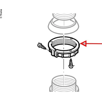 Příslušenství ke karavanu TRUMA Šroubovací kroužek šedý
