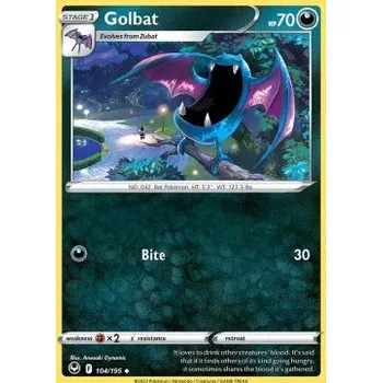 Volný čas Pokémon SIT 104/195 Golbat - Silver Tempest Stav: Near Mint, Verze: NORMAL