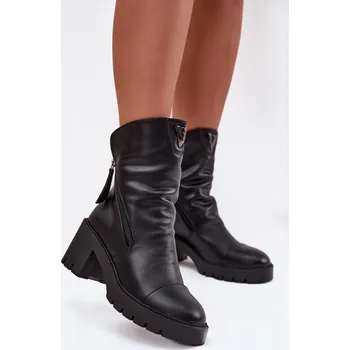 Dámská zimní obuv Boty na podpatku model 218068 Step in style 37