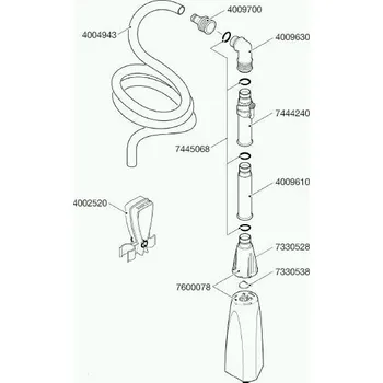 Akvarijní technika EHEIM Náhradní díl Adapter pro odkalovací sadu 4002510 (7330528)