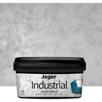 barva na zeď Jeger Industrial Barva s efektem kov, 1 l, Chrom 926844-LM-ESJ