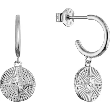 Náušnice Stříbrné náušnice s visací placičkou 61169