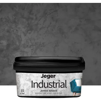 barva na zeď Jeger Industrial Barva s efektem kov, 1 l, Bazalt 926905-LM-ESJ