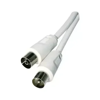 Anténní kabel MicroConnect koaxiální kabel M-F 75 Ohm 2.5m bílá (COAX025W)