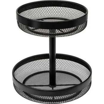 Mayaj 2-patrový koš na ovoce černý