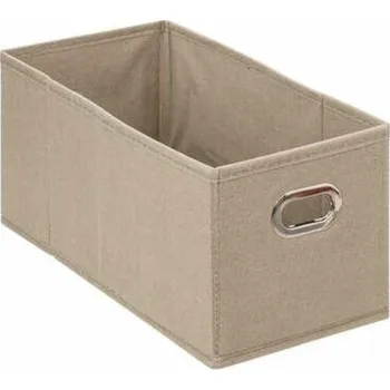 Skládací textilní box do regálu 15x31 cm tmavě béžový 5five Simply Smart