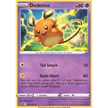 Sběratelská karetní hra Pokémon SIT 085/195 Dedenne - Silver Tempest Stav: Near Mint, Verze: NORMAL