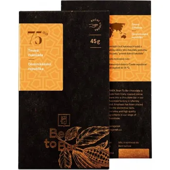 Čokoláda Janek - 75% Bean to bar hořká čokoláda – Dominikánská republika (Hořká čokoláda 75% 45g )