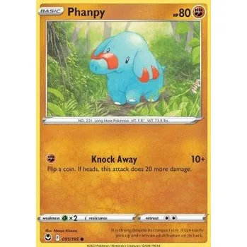 Sběratelská karetní hra Pokémon SIT 091/195 Phanpy - Silver Tempest Stav: Near Mint, Verze: NORMAL