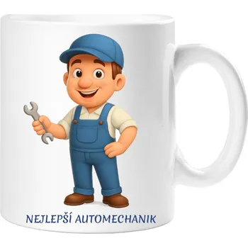 Dárkový hrnek pro automechanika - Hrneček nejlepší automechanik - 330 ml / Jedna strana