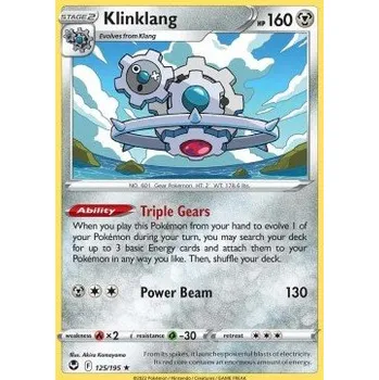Volný čas Pokémon SIT 125/195 Klinklang - Silver Tempest Stav: Near Mint, Verze: NORMAL